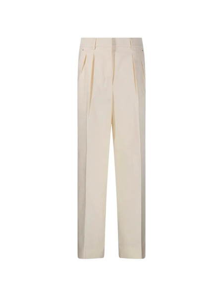  Moncler Pantalon à Design Plissé - Tons Neutres 