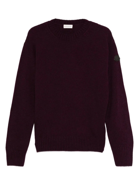  Moncler Pull à Patch Logo - Violet 