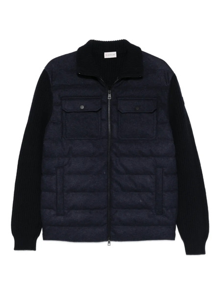  Moncler Pull à Poche Zippée - Bleu 