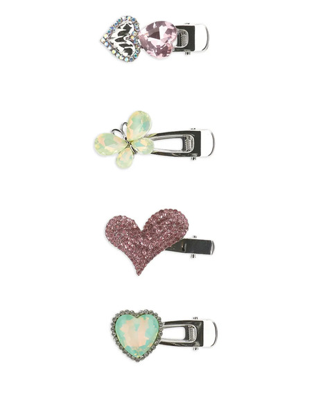  Monnalisa Accessoires Pour Cheveux à Design Cœur Et Papillon - Argent 