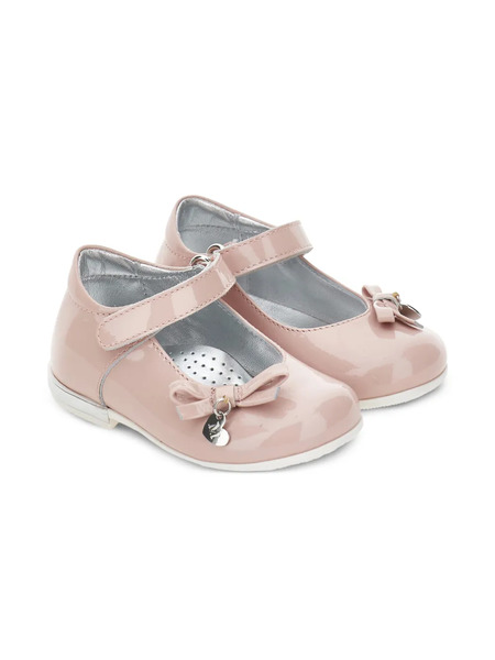  Monnalisa Ballerines à Détail De Nœud - Rose 