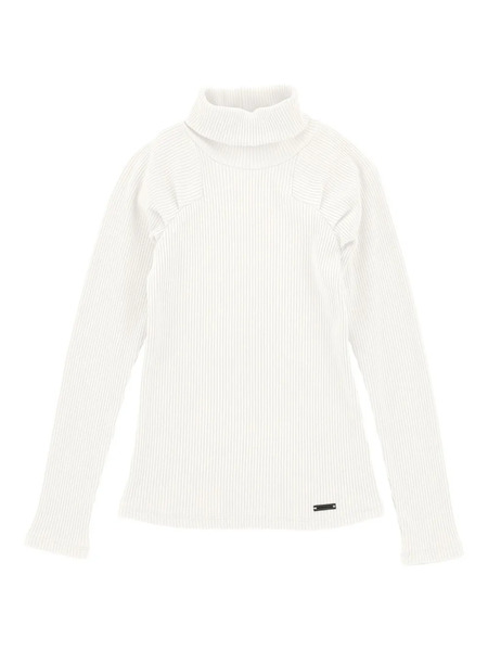  Monnalisa Pull à Col Roulé - Blanc 