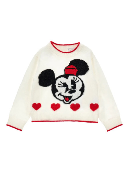  Monnalisa Pull Minnie - Blanc 