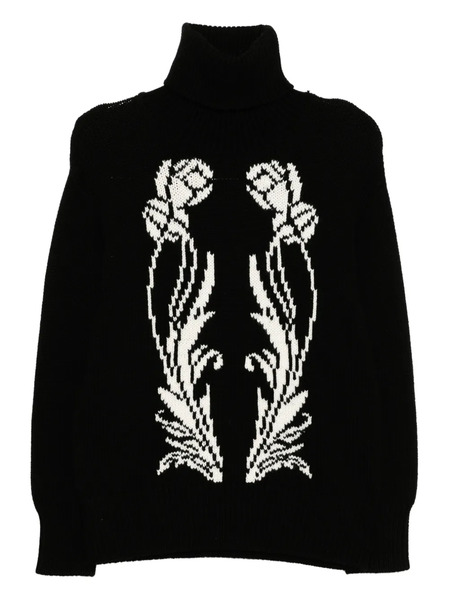  Monse Pull En Maille Intarsia - Noir 