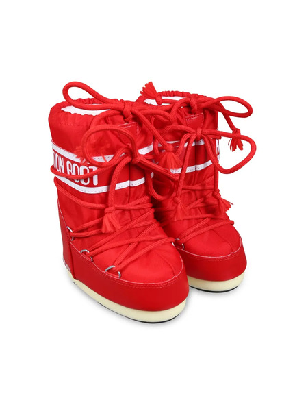  Moon Boot Kids Bottines Icon Mini - Rouge 