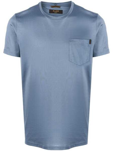  Moorer T-shirt Bruzio-jcl En Coton - Bleu 