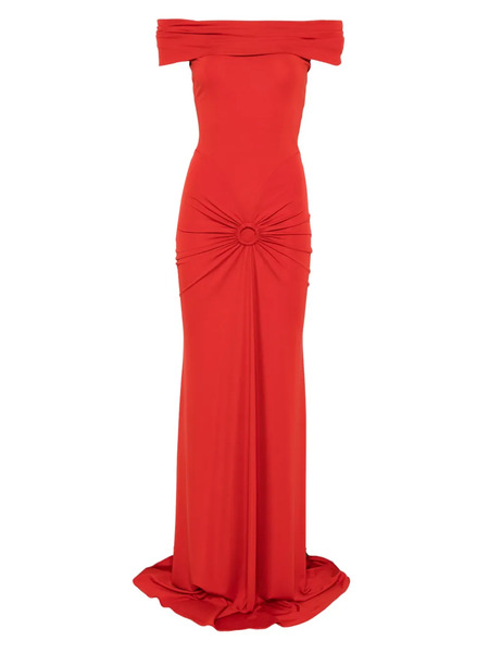  Moos Studio Robe Longue Lunar - Rouge 