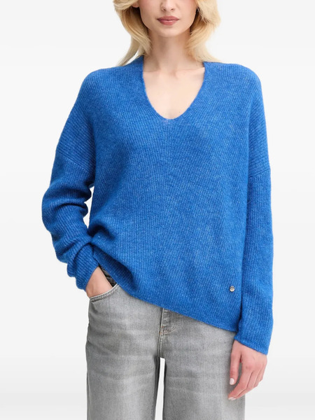  Mos Mosh Pull Thora à Col V - Bleu 