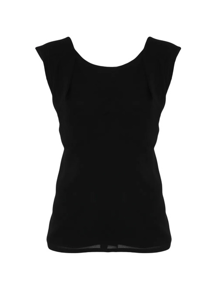  Moschino Blouse à Design Sans Manches - Noir 