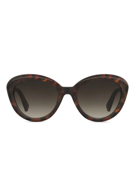  Moschino Eyewear Lunettes De Soleil à Monture Oversize - Marron 