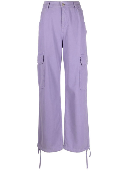  Moschino Jeans Pantalon Cargo à Patch Logo - Violet 