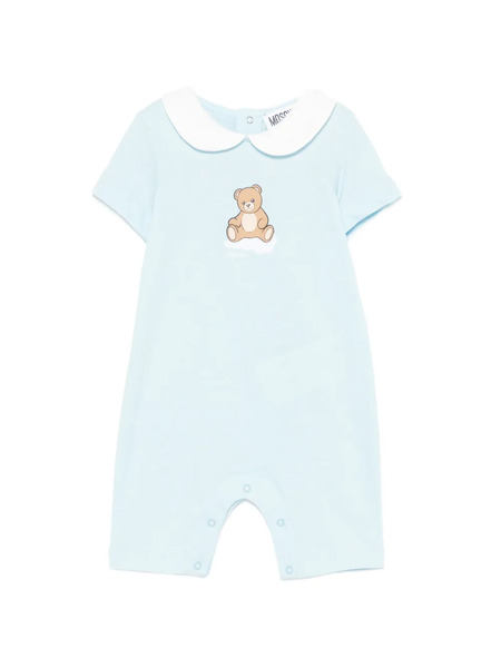  Moschino Kids Barboteuse à Motif De Nounours Et Col Claudine - Bleu 