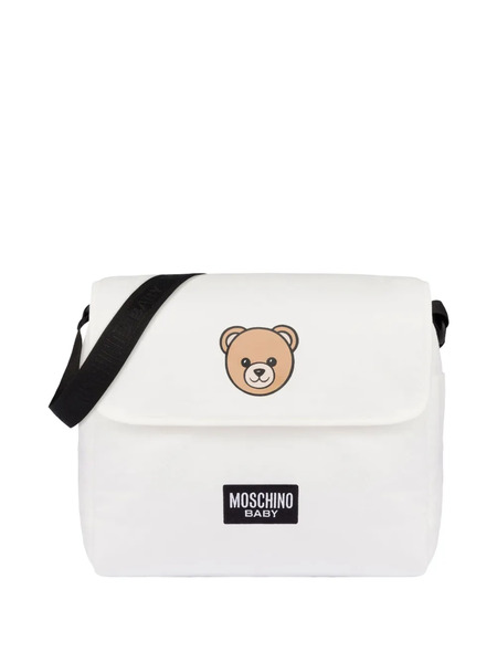  Moschino Kids Sac à Langer à Imprimé Teddy Bear - Blanc 