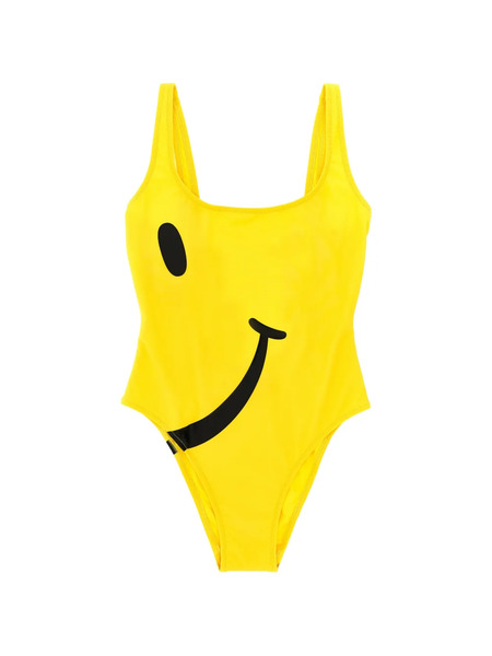  Moschino Maillot De Bain Une Pièce X Smiley à Imprimé Smiley - Jaune 