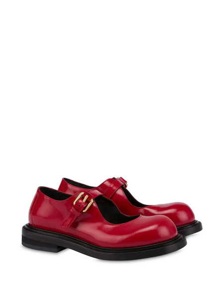  Moschino Mocassins Olivia à Boucle - Rouge 