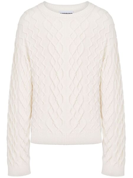  Moschino Pull à Plaque Logo - Blanc 