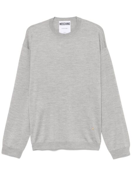  Moschino Pull En Maille Fine - Gris 