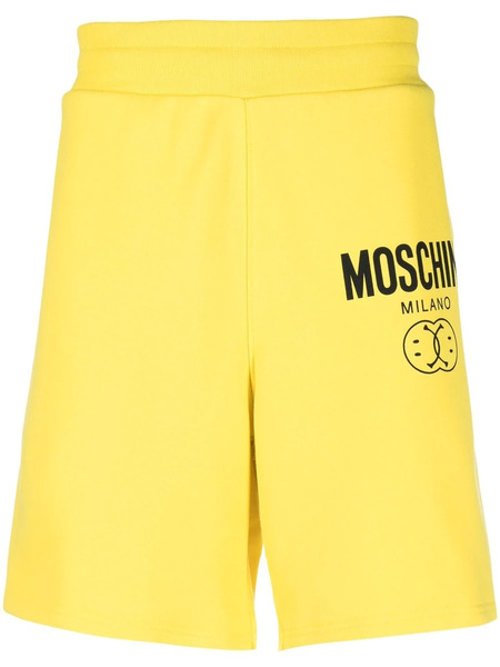  Moschino Short De Sport à Logo Imprimé - Jaune 