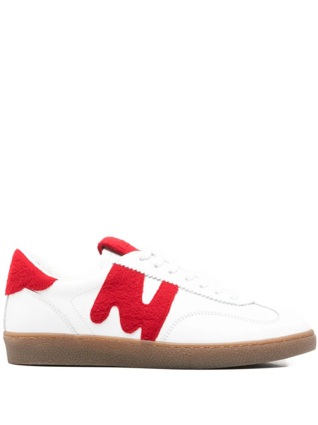  Msgm Baskets En Cuir - Blanc 