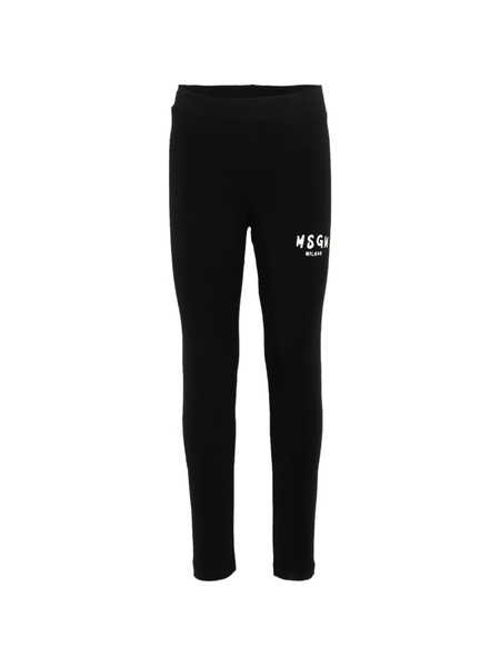  Msgm Kids Legging à Logo - Noir 
