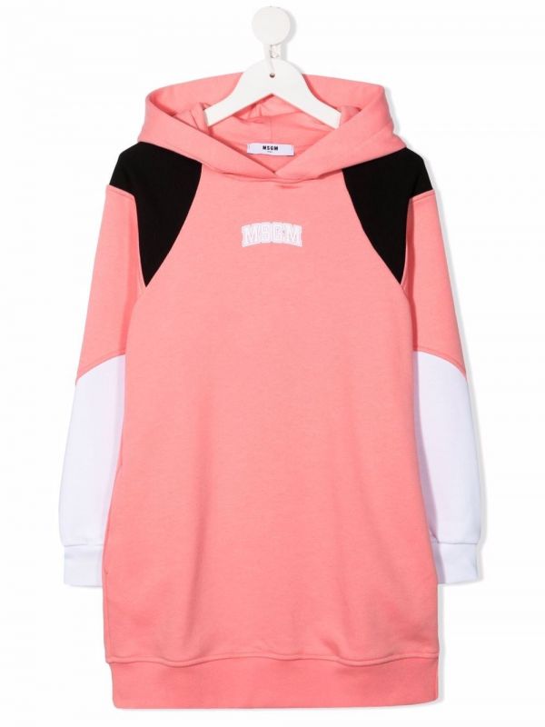  Msgm Kids Robe-pull à Logo Imprimé - Rose 