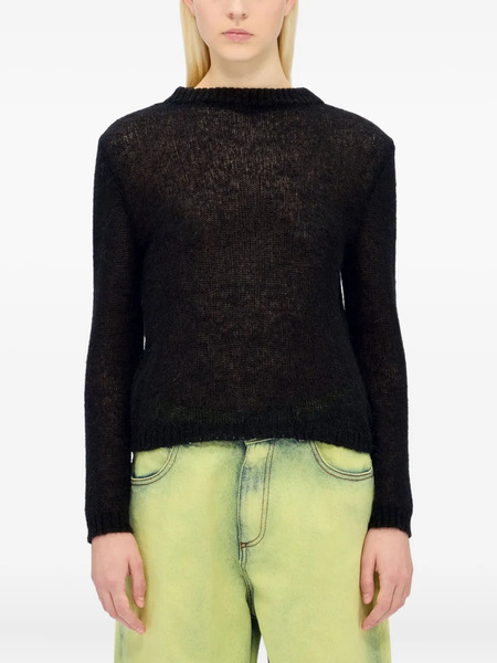  Msgm Pull à Encolure Ronde - Noir 