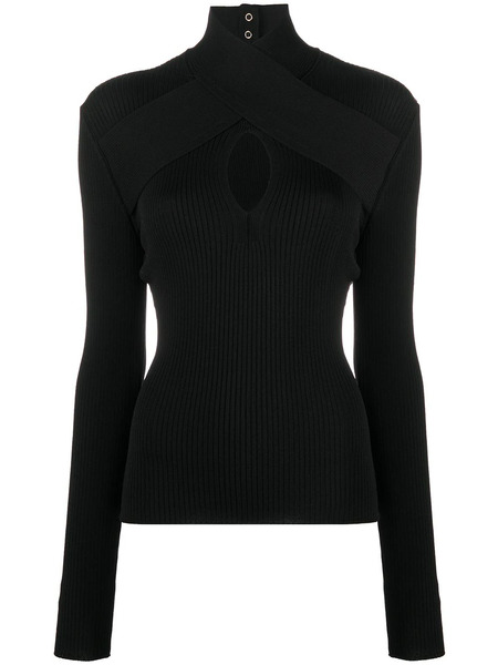  Msgm Top à Col Structuré - Noir 