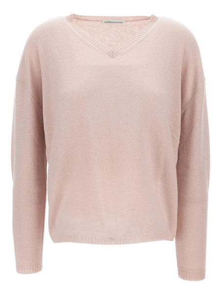  M.s.m. Pull à Col V - Rose 
