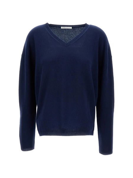  M.s.m. Pull Nervuré à Col V - Bleu 