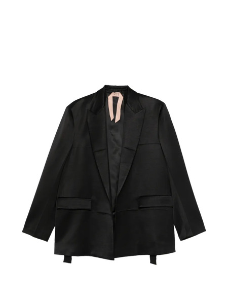  Nº21 Blazer à Revers Pointus - Noir 