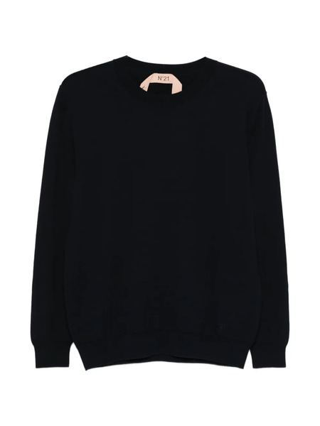  Nº21 Pull à Col Rond - Bleu 