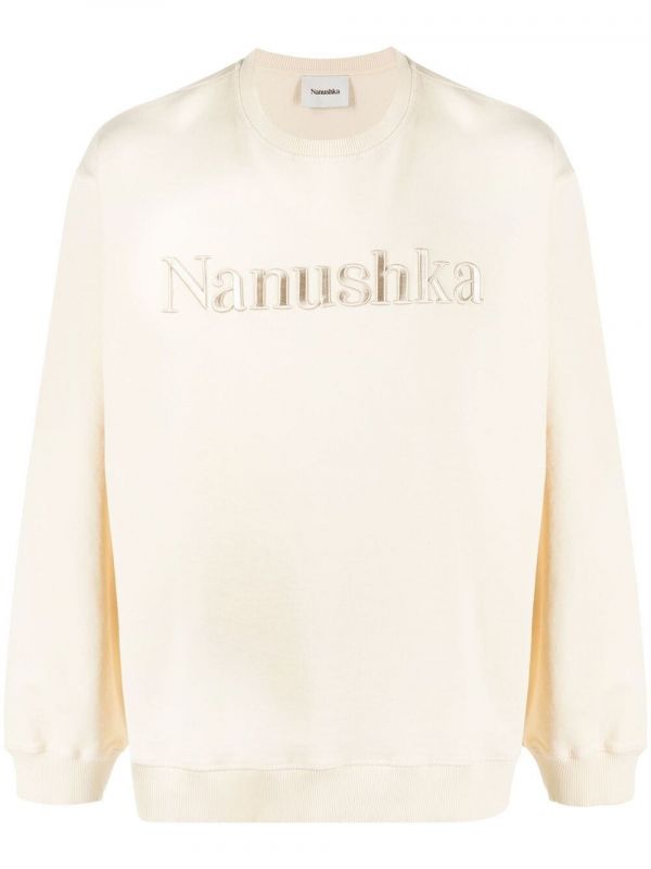  Nanushka Sweat à Logo Brodé - Tons Neutres 
