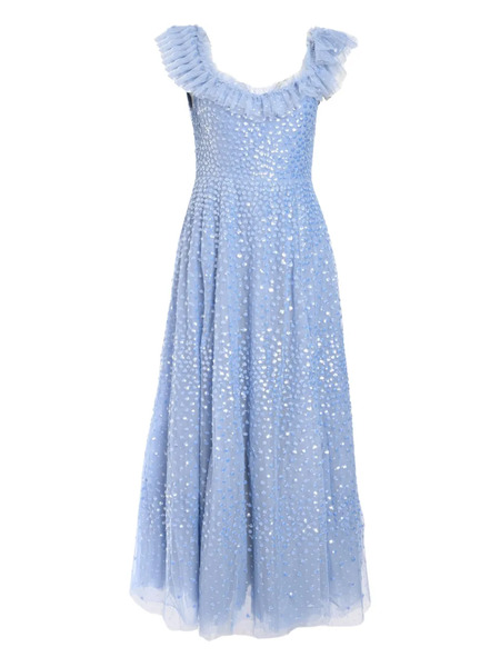  Needle & Thread Robe Mi-longue Scatter Dot - Bleu 