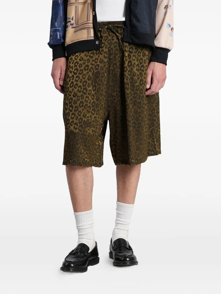  Needles Leopard-print Drawstring Shorts 