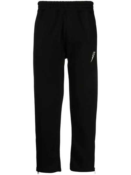  Neil Barrett Pantalon De Jogging à Logo Brodé - Noir 
