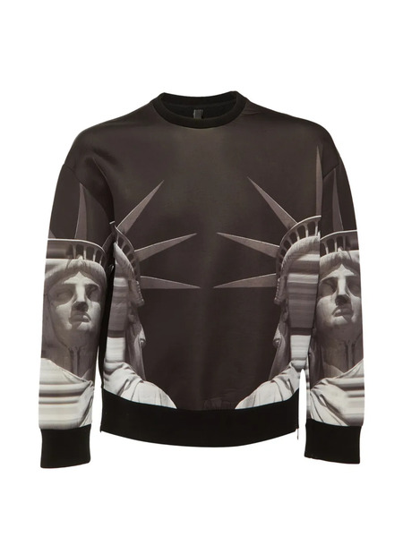  Neil Barrett Statue Of Liberty Graphic-print Sweatshirt - Noir 