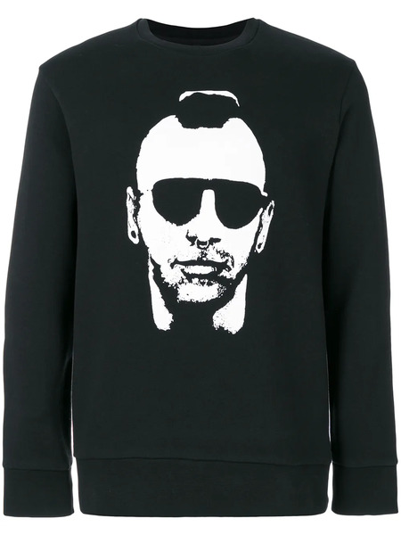  Neil Barrett Sweat à Imprimé Graphique - Noir 