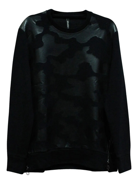  Neil Barrett Sweat à Patch Camouflage - Noir 