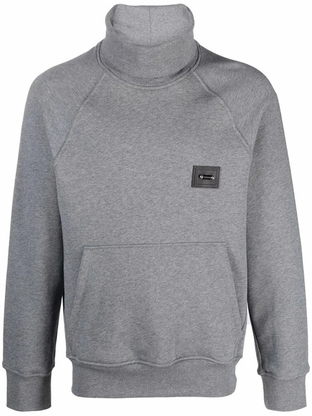  Neil Barrett Sweat à Patch Logo - Gris 