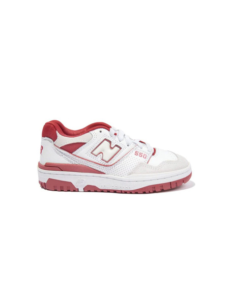  New Balance Kids Baskets 550 En Cuir - Blanc 