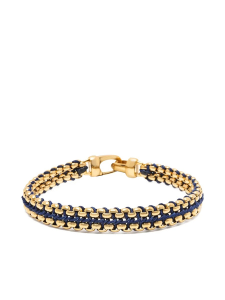  Nialaya Jewelry Bracelet à Design Tressé - Or 