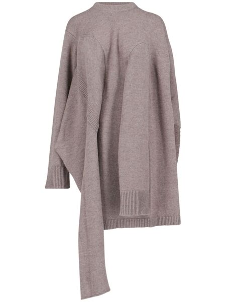  Niccolò Pasqualetti Pull à Design Asymétrique - Marron 