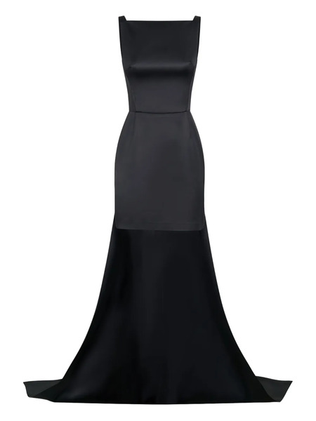  Nicholas Robe Courte Valentina à Ourlet Asymétrique - Noir 