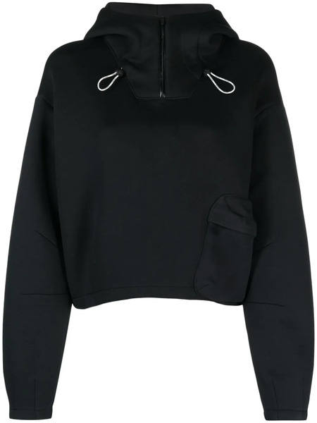  Nike Hoodie Zippé à Lien De Resserrage - 010 Black/black 