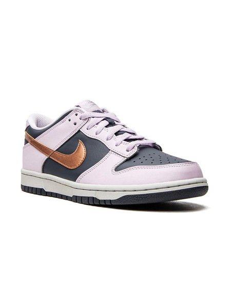  Nike Kids baskets Dunk Low copper Swoosh  - Bleu 