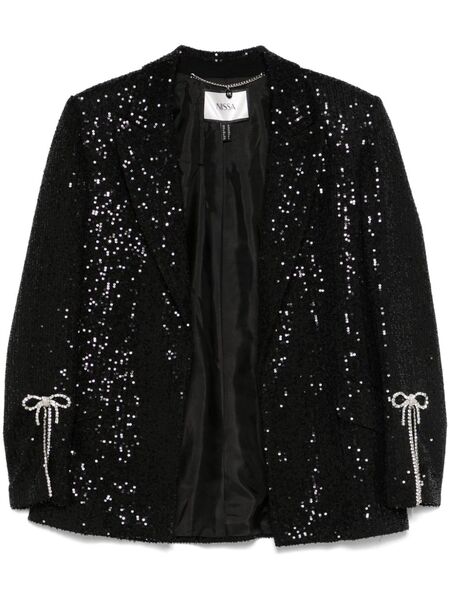  Nissa Blazer Brodé De Sequins - Noir 