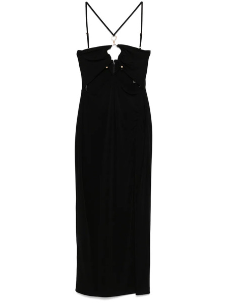  Nissa Robe Mi-longue à Détails Métalliques - Noir 