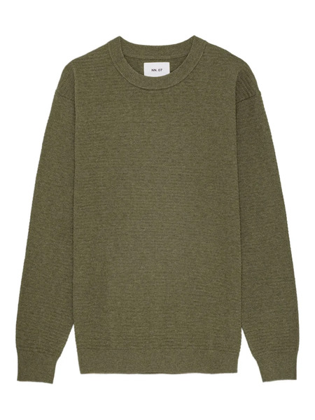  Nn07 Pull à Design Côtelé - Vert 