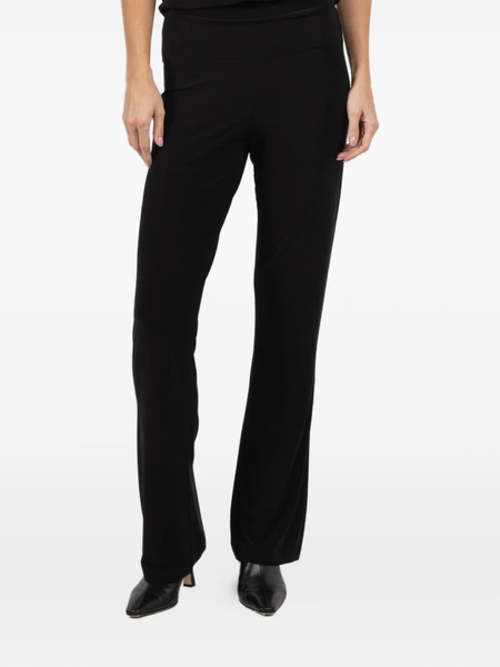  Norma Kamali Pantalon évasé à Taille Ceinturée - Noir 