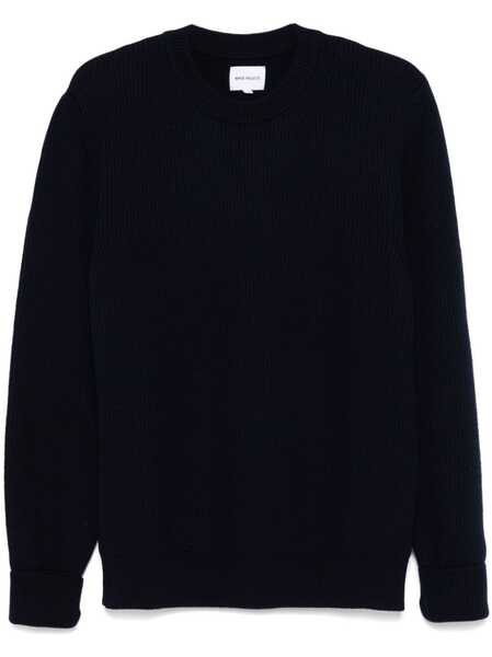  Norse Projects Pull En Laine - Bleu 